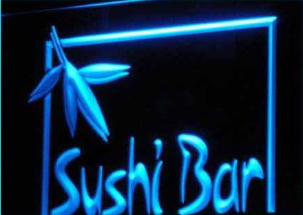 OPEN Sushi Bar Cafe Restaurant Neon Light Signs